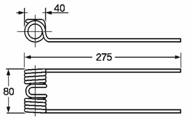 Dente ranghinatore punte diritte adattabile Repossi D0011/A filo 5,8 - Ama