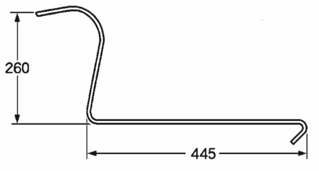 Dente ranghinatore stretto adattabile Lely filo 6,5 - Ama