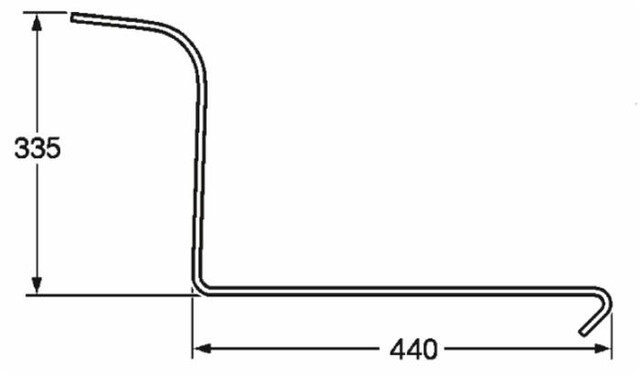 Dente ranghinatore filo 6,5 adattabile Lely Morra Tonutti Vicon 92611 - Ama