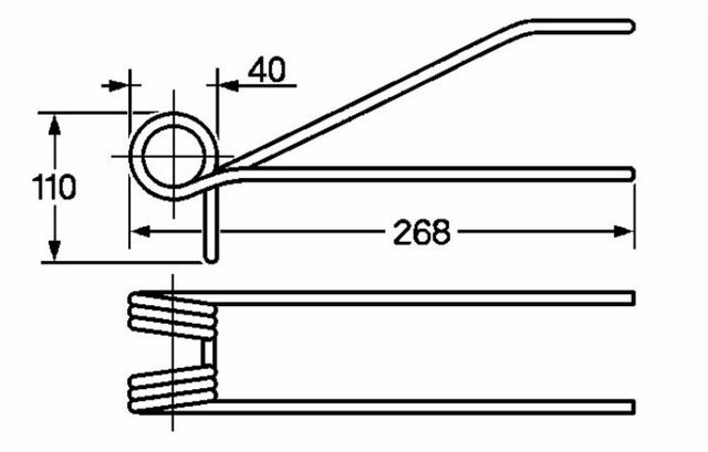 Dente strigliatore adattabile Moreni Damax filo 6,5 - Ama