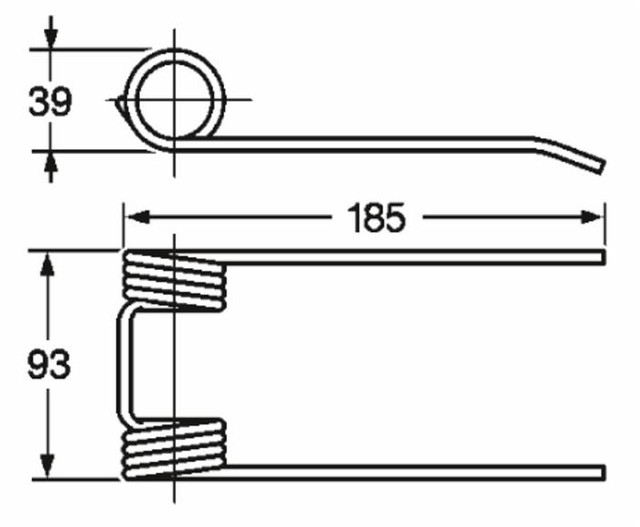 Dente pick-up adattabile New Holland e 37762-1 filo 5 - Ama