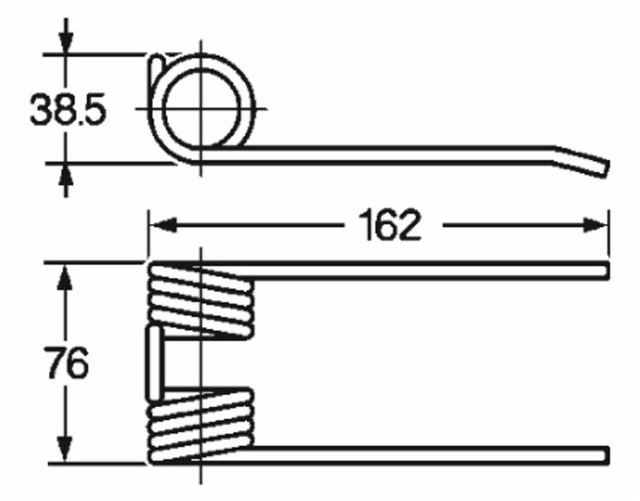 Dente pick-up adattabile Krone 9379190 filo 5,5 - Ama