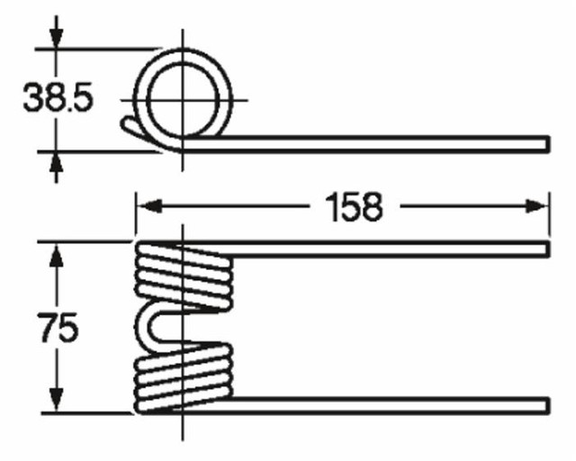 Dente pick-up adattabile Krone 9379220 e 9380530 filo 5,5 - Ama