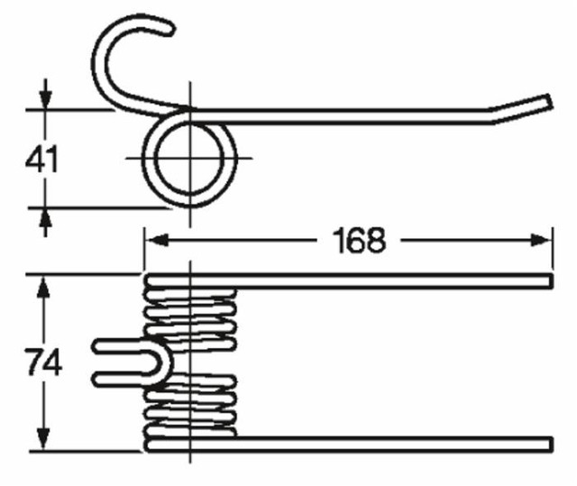 Dente rotopressa raccoglitrice adattabile Abbriata Guima Omas Supertino Wolvo 12R001 filo 5,5 - Ama