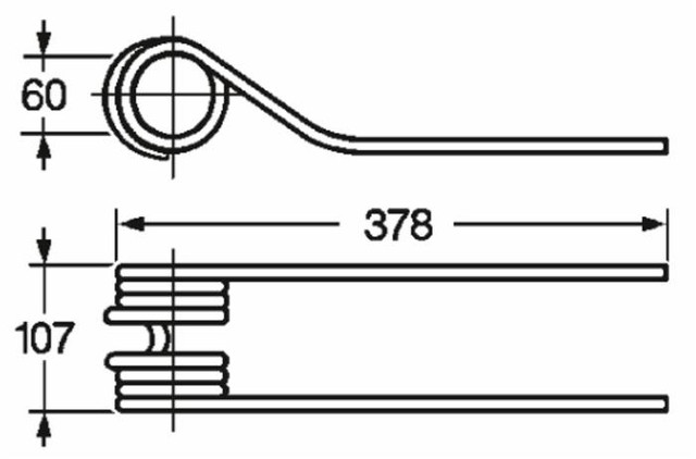Dente girello adattabile adattabile Fahr 1660,7564 filo 10 - Ama