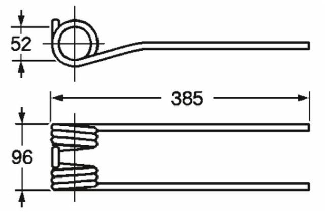 Dente girello filo diametro 9mm - Ama