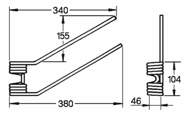 Dente girello sx adattabile Lince filo 9 - Ama