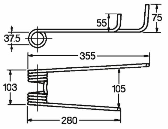 Dente girello sx adattabile Lely filo 9 - Ama