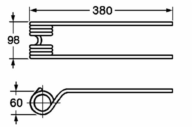 Dente girello adattabile Pottinger filo 9 - Ama