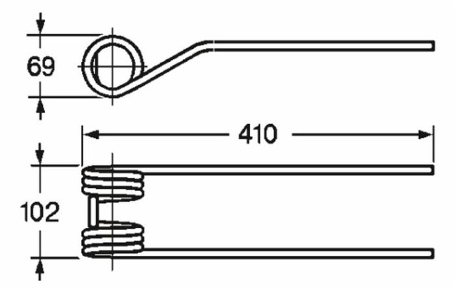 Dente girello adattabile Sitrex filo 9,5 - Ama