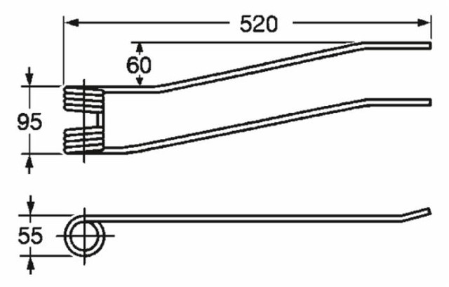 Dente giroandanatore dx adattabile Acma - Faima filo 8 - Ama