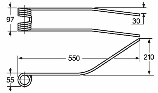 Dente giroandanatore adattabile Comap e Acma filo 8,5 - Ama