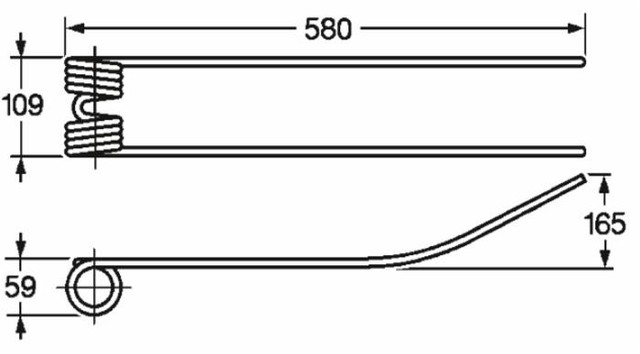 Dente giroandanatore adattabile Ceccato filo 9 - Ama