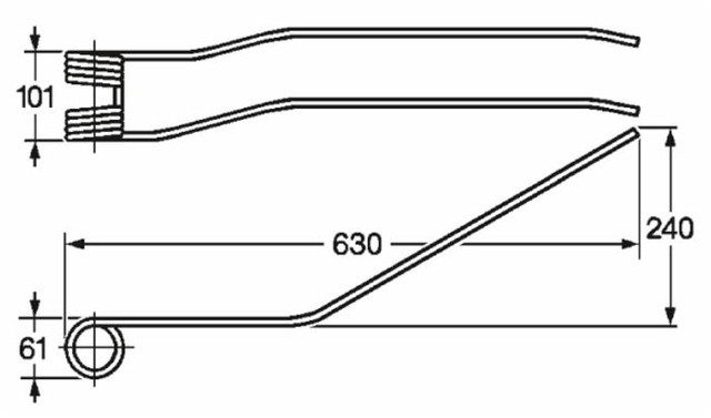 Dente giroandanatore adattabile Fontanesi filo 9 - Ama