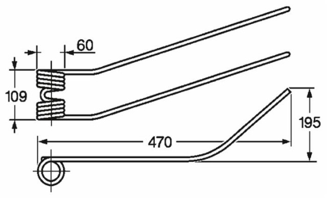Dente giroandanatore adattabile Fcr Girorami filo 9 - Ama
