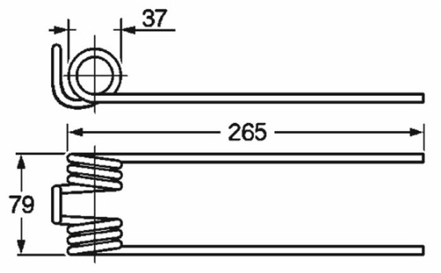 Dente ranghinatore adattabile Mc Cormick filo 6 - Ama