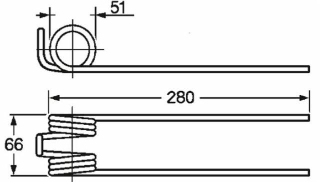 Dente ranghinatore adattabile Molon tipo vecchio filo 6 - Ama