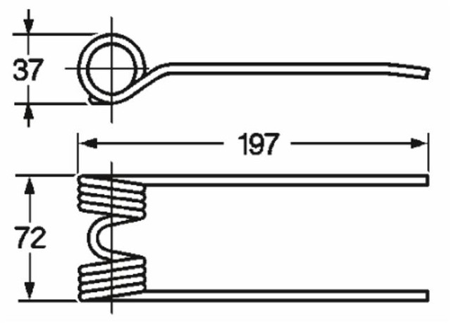 Dente pick-up adattabile Ama TN293 filo 4,5 - Ama