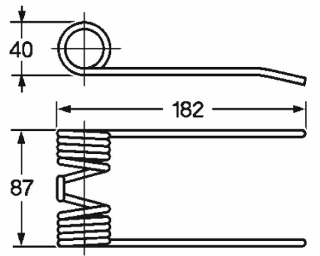 Dente pick-up adattabile Cicoria 36,03,005 filo 5 - Ama