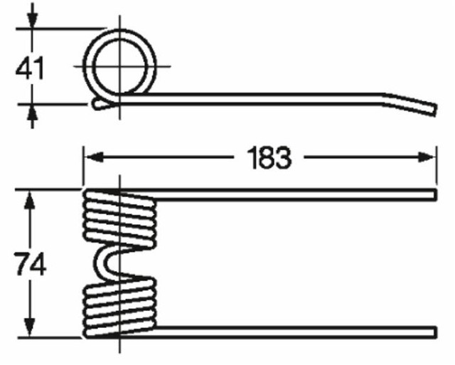 Dente rotopressa adattabile Mascar 500577 Wolagri 12R004 e Supertino filo 5,5 - Ama
