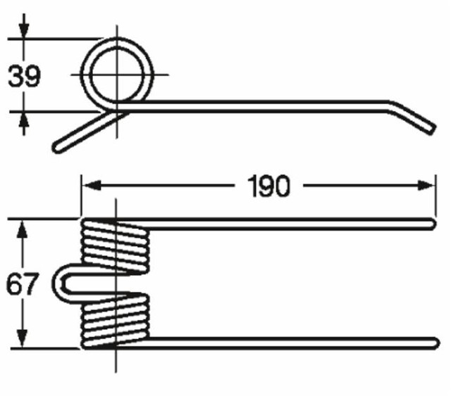 Dente pick-up adattabile Hesston 708045981 filo 5 - Ama