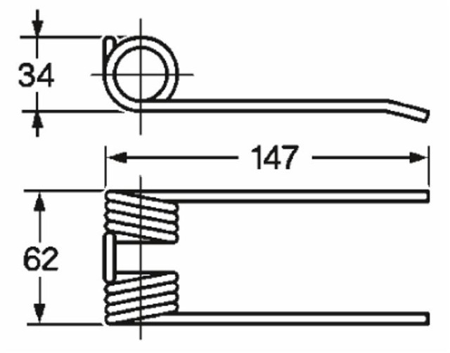 Dente pick-up adattabile Krone 9381480 9381481 filo 5 - Ama