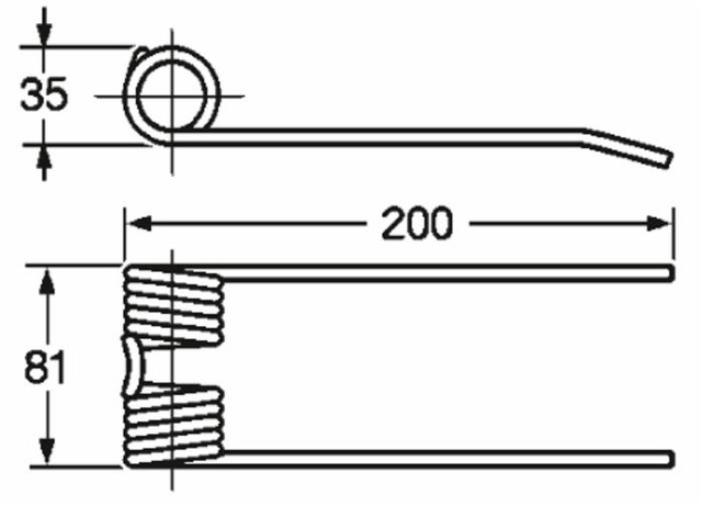 Dente pick-up per rotorpessa Ø 5,5mm adattabile Lerda C.M. - Ama