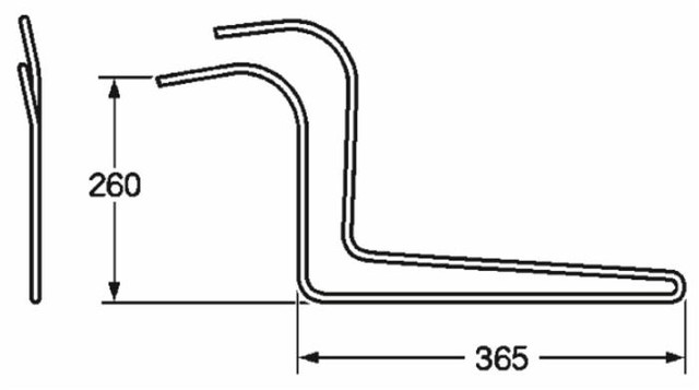 Dente ranghinatore adattabile Bautz SP30-42 filo 6,5 - Ama