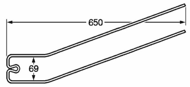 Dente rastrello adattabile Galfrè filo 6 - Ama