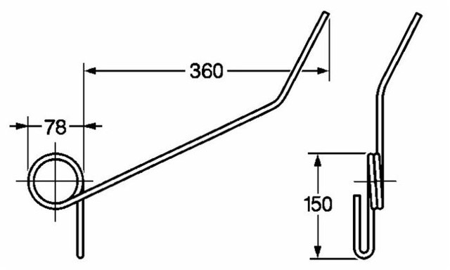 Dente seminatrice posteriore lungo adattabile Gaspardo 18903650 filo 9 - Ama