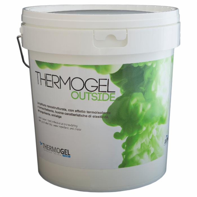 Vernice termoriflettente e termosiolante,idrorepellente e antialga per esterni - Ama Composite