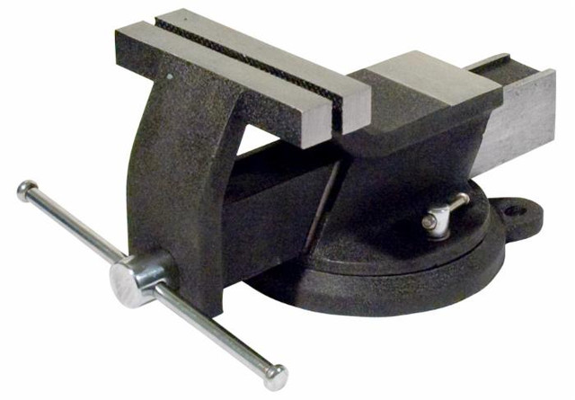 Morsa da banco in acciaio con base girevole 150mm - Ama Tools