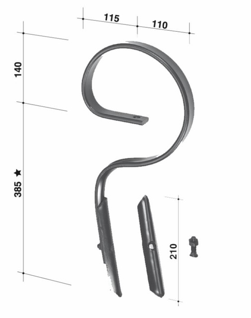 Molla flex Jackpot con vomere 32x12mm - Ama