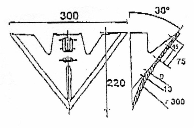 Vomere a zampa d'oca applicabile su ancora tipo Gruber - Ama