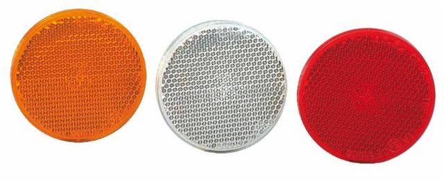 Catarifrangente con vite M5 arancione Ø 60mm - Ama