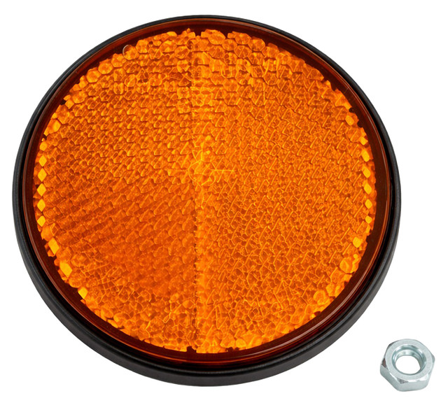 Catarifrangente con vite M5 arancione Ø 60mm - Ama