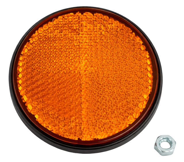 Catarifrangente con vite M5 arancione Ø 80mm - Ama