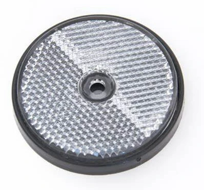 Catarifrangente bianco con foro Ø 60mm - Ajba
