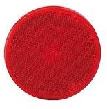 Catarifrangente adesivo rosso Ø 60mm - Ajba