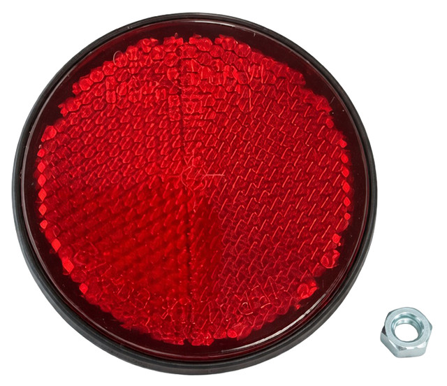Catarifrangente con vite M5 rosso Ø 60mm - Ama