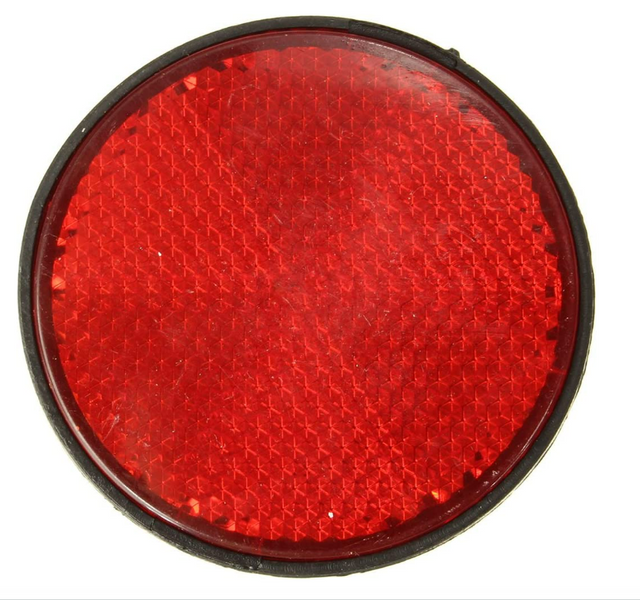 Catarinfrangente con vite M5 rosso Ø 80mm - Ama