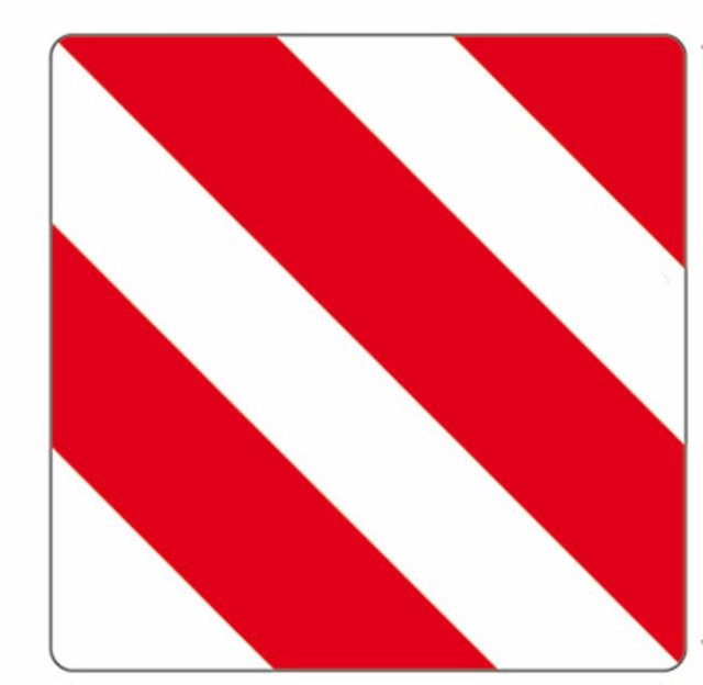 Pannello di segnalazione delle attrezzature agricole dx zincato Germania - Ama