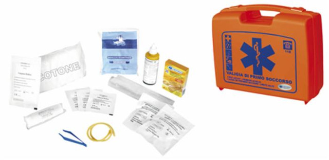 Valigetta pronto soccorso piccola completa di kit medicazione - No brand