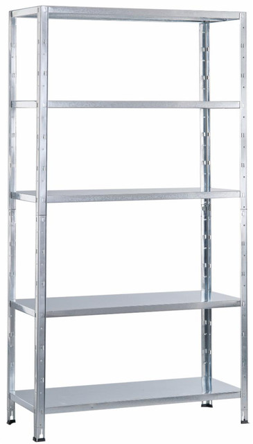 Scaffale metallico a incastro in kit L100xH188xP40 - Ama