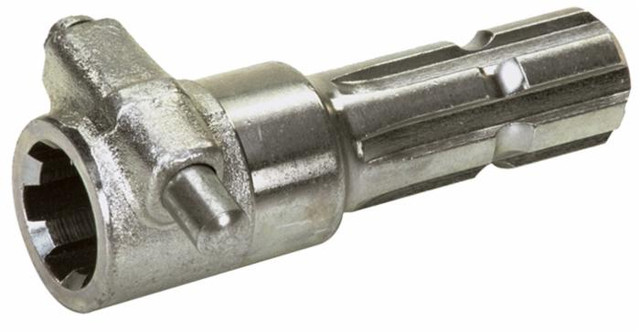 Riduzione per presa di forza con pulsante e proifilo esteno 1"3/8 con 6 scanalature profilo interno 1"3/4 con 20 scanalature e lunghezza 165mm - Ama