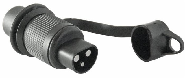 Spina 3 poli 12-24V con cappuccio - Ama