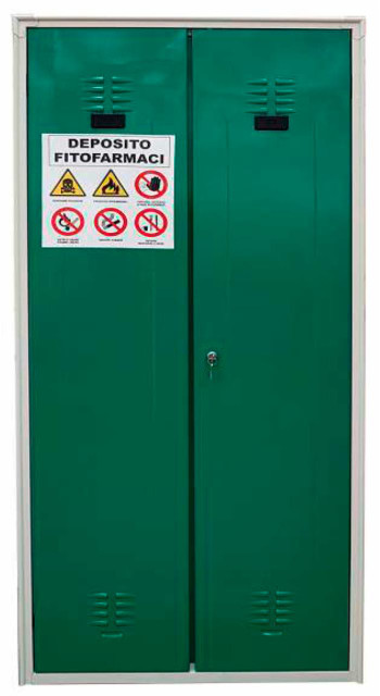 Armadio per fitosanitari a 2 ante 100x40x180 cm - No brand