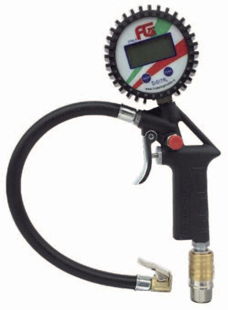 Pistola gonfiaggio con manometro digitale corpo in alluminio massima - No brand