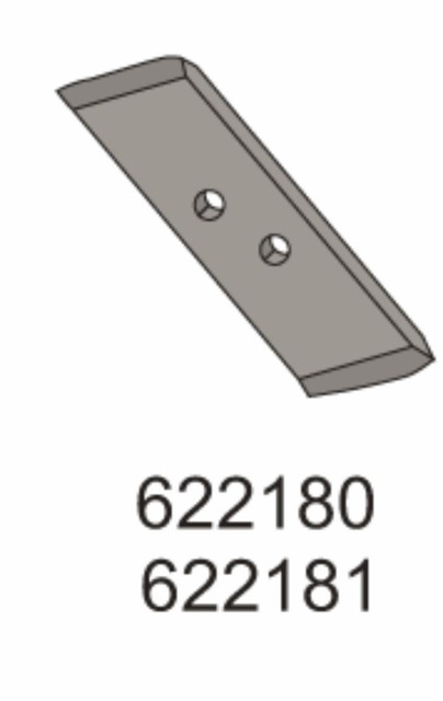 Punta reversibile adattabile Kuhn 622180 e Moro 26060 dx - Ama