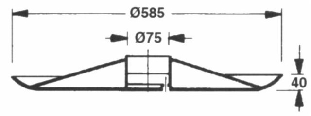 Disco folle adattabile Pz CM060 Ø 585 - Ama